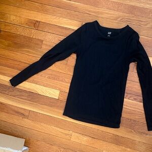 GAP Classic Black Long Sleeve Top